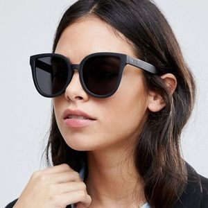 Quay Black Cat Eye Sunglasses